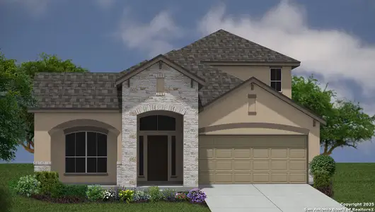 New construction Single-Family house 20911 Stonework Spur, San Antonio, TX 78266 plan The Hondo - image
