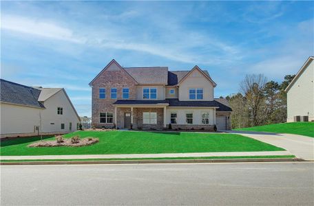 New construction Single-Family house 129 Frontier Way, Mcdonough, GA 30253 Stonefield- photo 0