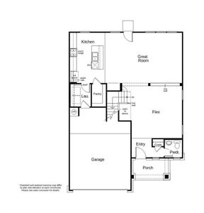 This floor plan features 3 bedrooms, 2 full baths, 1 half bath, and over 2,300 square feet of living space.