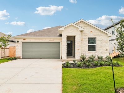 New construction Single-Family house 148 Boondoggle Rdg, Cedar Creek, TX 78612 plan The Burnett (825) - image