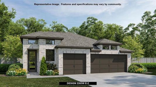 New construction Single-Family house 369 Prickly Poppy Loop, Niederwald, TX 78640 Design 2263W- photo 0