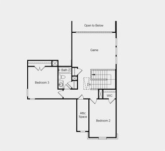 Structural options added: Study in place of flex, and bed5 with bath 3 in place of tandem garage.