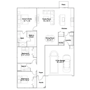 New construction Single-Family house 14955 Topaz Blue St, Wimauma, FL 33598 plan Bloom - image