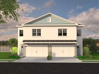 New construction Duplex house 7978 Chandler Lake Ct, Hudson, FL 34667 plan Redland - image