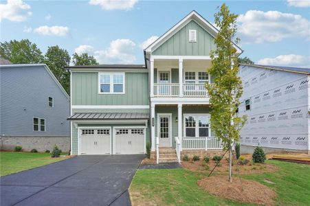 New construction Single-Family house 129 E Harbor Dr, Dawsonville, GA 30534 Scarlet- photo 0 0