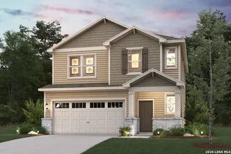 New construction Single-Family house 12411 Spike Hts, San Antonio, TX 78245 plan Rudy - 1900 - image