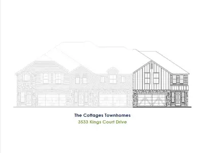 New construction Townhouse house 3521 Jester Dr, Lewisville, TX 75056 plan TH Building 25 Unit 3 C - image