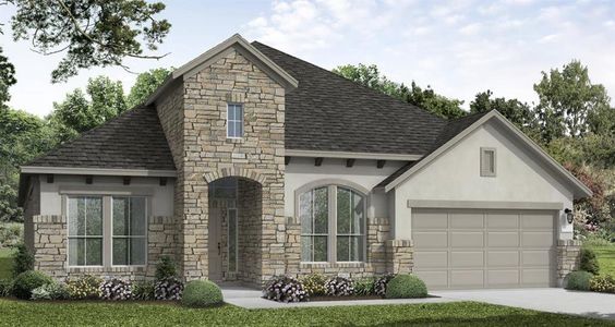 New construction Single-Family house 386 Wood Thrush Run, Kyle, TX 78640 Hideaway (2837-CM-50)- photo 0