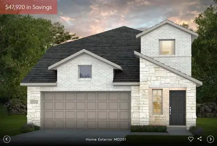 New construction Single-Family house 224 Groveland Dr, Liberty Hill, TX 78642 plan Gustine - image