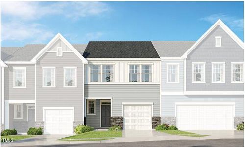 New construction Townhouse house 334 Deercroft Drive, Apex, NC 27539 - photo 0