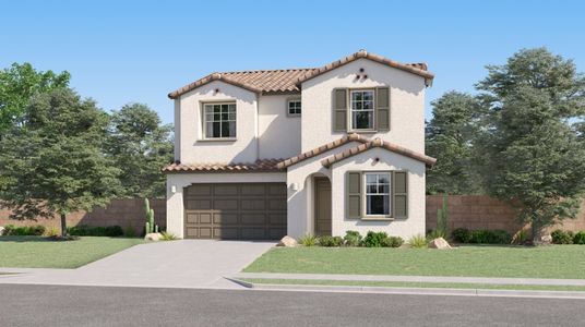 New construction Single-Family house 2885 E Frontiersman Ln, San Tan Valley, AZ 85140 Cottonwood Plan 3524- photo 0