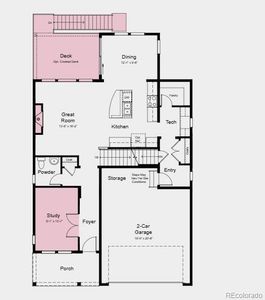 Structural options added include: Fireplace, study, 8' double glass doors at study, 8' doors at main level, stand along tub and shower at primary bath, air conditioning, and unfinished walkout basement.