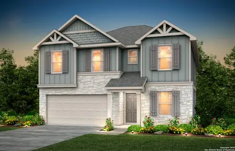 New construction Single-Family house 8257 Smithers Ave, San Antonio, TX 78252 plan Kisko - image