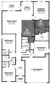 Beazer Homes Stark Farms Teton Floorplan.