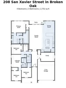 New construction Single-Family house 208 San Xavier St, Georgetown, TX 78633 plan Fairhall Plan - image