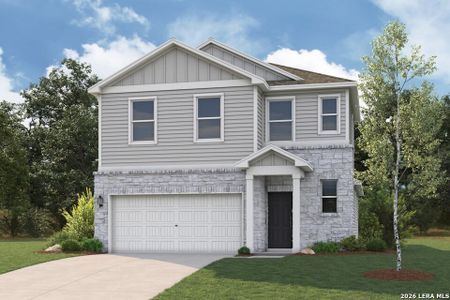 New construction Single-Family house 15459 Lonehollow Lk, San Antonio, TX 78253 plan Hawthorn - 1802 - image