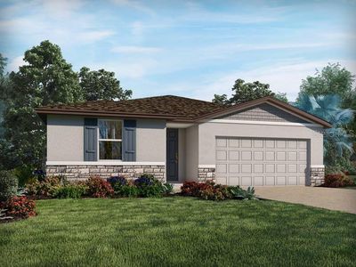 New construction Single-Family house 1748 Forest Run Ln, Auburndale, FL 33823 Hibiscus- photo 0