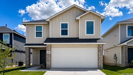 New construction Single-Family house 16047 Mahogany Wy, Elmendorf, TX 78112 plan The Franklin - image