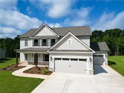 New construction Single-Family house 345 Weslyn Dr, Social Circle, GA 30025 plan (GA)Hayden A.1 2 Front Entry - image