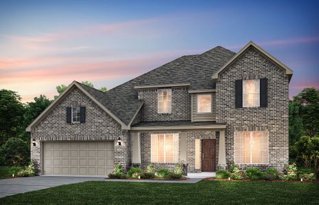 The Lawson, a two-story home with 2-car garage, sh