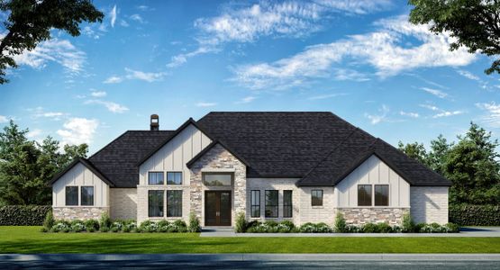 New construction Single-Family house 1019 Lake Breeze Dr, Waller, TX 77484 plan Blue Farmhouse II - image