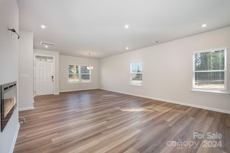 Living Room with Electric Fireplace