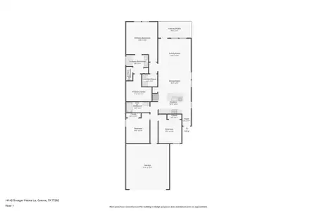 New construction Single-Family house 14190 Granger Pointe Ln, Conroe, TX 77302 plan The Mesa Verde (326) - image