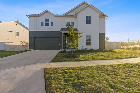 New construction Single-Family house 120 Brooks Ranch Dr, Kyle, TX 78640 Orchid- photo 0