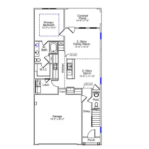 New construction Townhouse house 1109 Bell Heather Rd, Durham, NC 27703 plan Hydrangea - Vanguard Collection - image 5