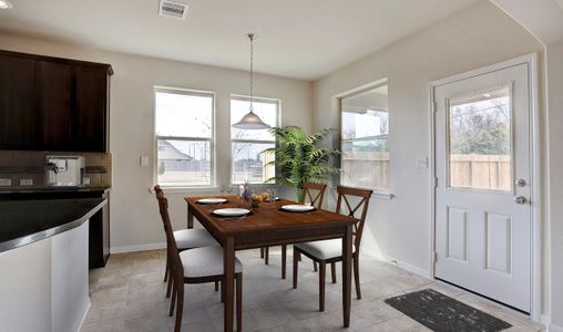 Sun-lit dining area