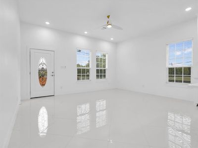 View of tiled foyer