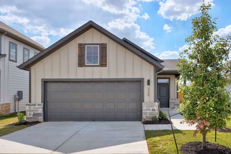 New construction Single-Family house 338 Bendecido Lp, Elgin, TX 78621 plan Cedar | Trinity Ranch - image