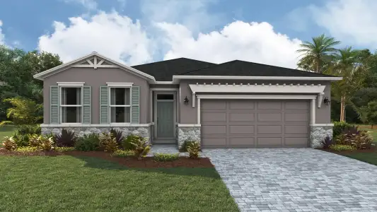 New construction Single-Family house 17279 Saltbush Trl, Parrish, FL 34219 plan Delray - image