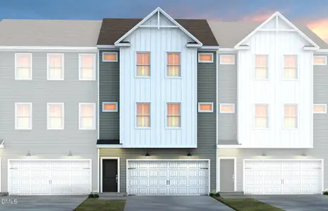 New construction Townhouse house 793 Larkspur Bowl Wy, Apex, NC 27523 plan Hutton - image