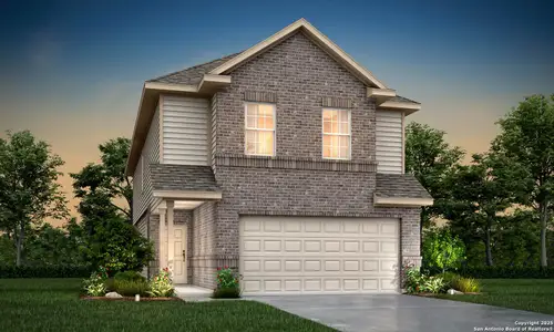 New construction Single-Family house 11103 Luckenbach Lp, Converse, TX 78109 plan The Emerald - image