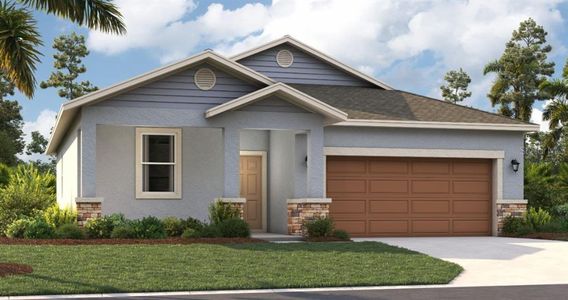 New construction Single-Family house 883 Pebble Crest Lane, Eagle Lake, FL 33839 The Portland- photo 0