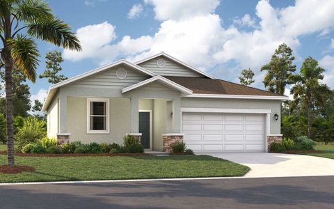 New construction Single-Family house 3724 Dusty Miller Pl, Lake Hamilton, FL 33851 plan The Portland - image