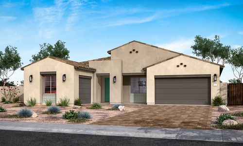 New construction Single-Family house 4783 W Flat Iron Ct, Queen Creek, AZ 85142 Pearce Plan 5509- photo 0