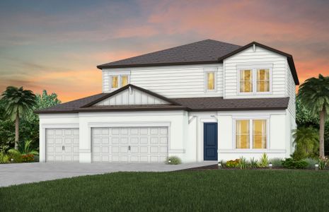 New construction Single-Family house 17059 Canary Trl, Parrish, FL 34219 plan Yorkshire 3-Car - image