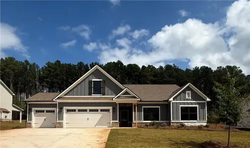 New construction Single-Family house 330 Weslyn Dr, Social Circle, GA 30025 plan (GA) Ellen A 3 Front Entry - image