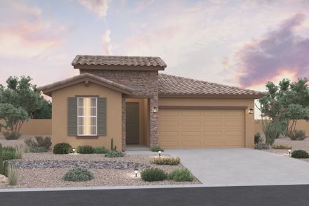 New construction Single-Family house 40025 W Bunker Dr, Maricopa, AZ 85138 Castillo Series - Bluebell- photo 1 1