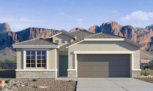 New construction Single-Family house 38035 W Excussare Way, Maricopa, AZ 85138 Gaven- photo 0