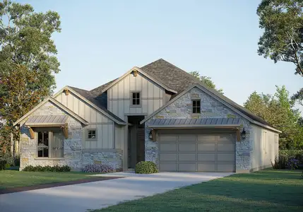 New construction Single-Family house 1301 Shelby Ln, Georgetown, TX 78628 plan Lincoln 5130 - image