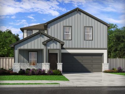 New construction Single-Family house 136 Woodbrook Dr, Georgetown, TX 78626 plan The Winedale (880) - image