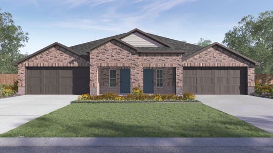 New construction Duplex house 14825 Afleet Alex Street, Manor, TX 78653 - photo 0