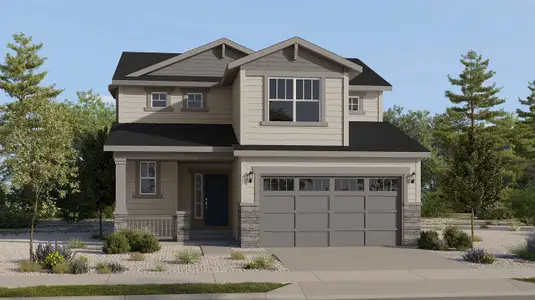 New construction Single-Family house 11000 Himalaya Ct, Commerce City, CO 80022 plan Evans - image