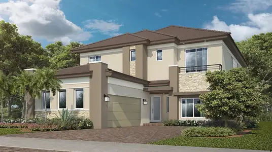 New construction Single-Family house 9600 Magnus Ter, Parkland, FL 33076 plan Highgrove - image