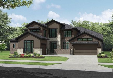New construction Single-Family house 2927 Woods Rd, Fulshear, TX 77423 plan Cross Creek West 70: Castilian - image
