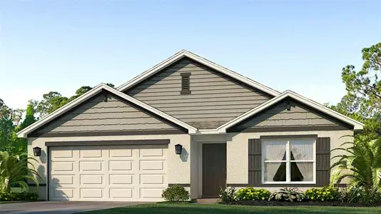 New construction Single-Family house 10522 Gentle Current Wy, Parrish, FL 34219 plan Cali - image