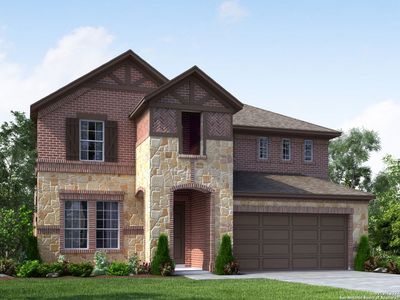 New construction Single-Family house 10006 Chestnut Walk, San Antonio, TX 78254 The Evergreen (4011)- photo 0